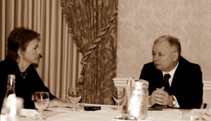 Lucja Sliwa w rozmowie z Jaroslawem Kaczynskim - Chicago 2006.
